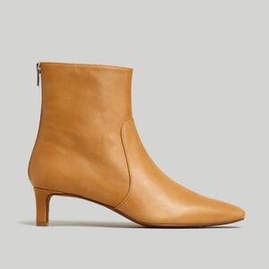 Madewell The Dimes Kitten Heel Boot In Leather